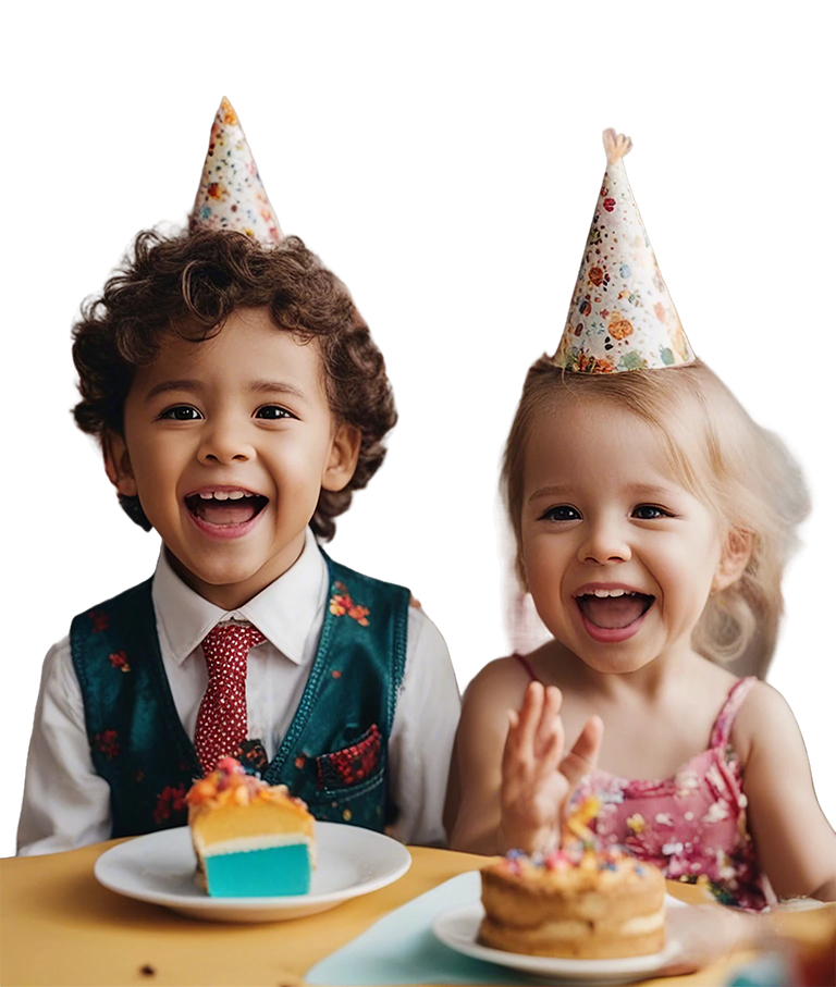 Toddlers at a birthday party in Toronto